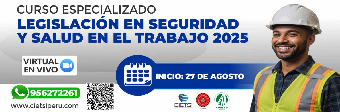 curso especializado legislaciOn en seguridad y salud en el trabajo 2025